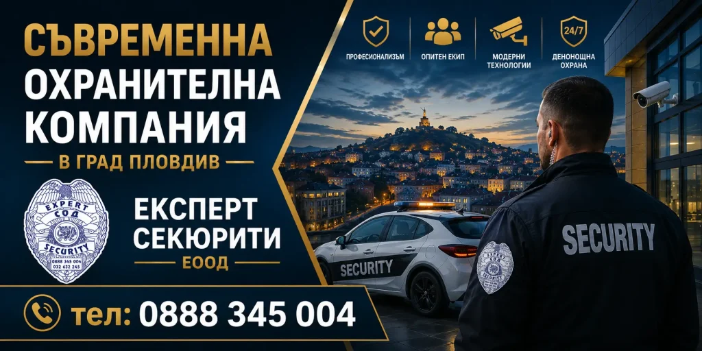 съвременните охранителни компании в град Пловдив | expertsecurity.bg